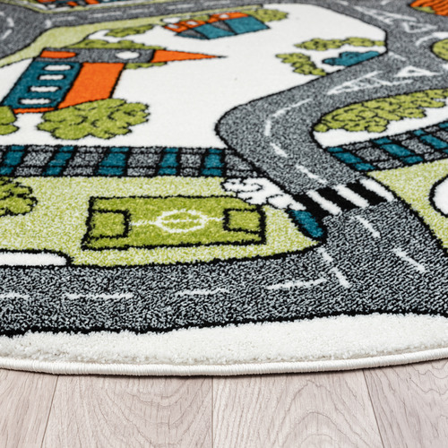Noah Power-Loomed Round Rug