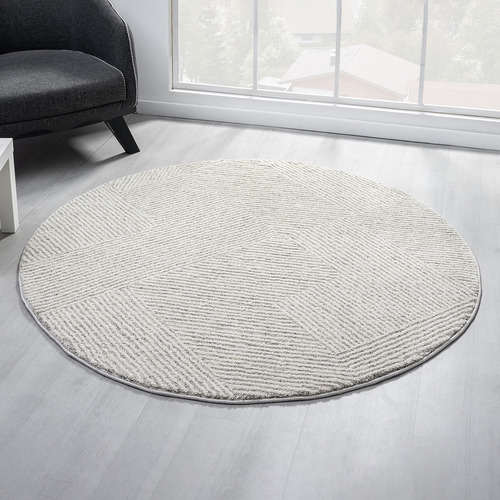Delaware Geometric Round Rug