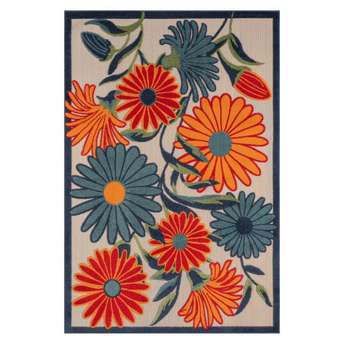 Multicolour Bethany Floral Indoor/Outdoor Rug