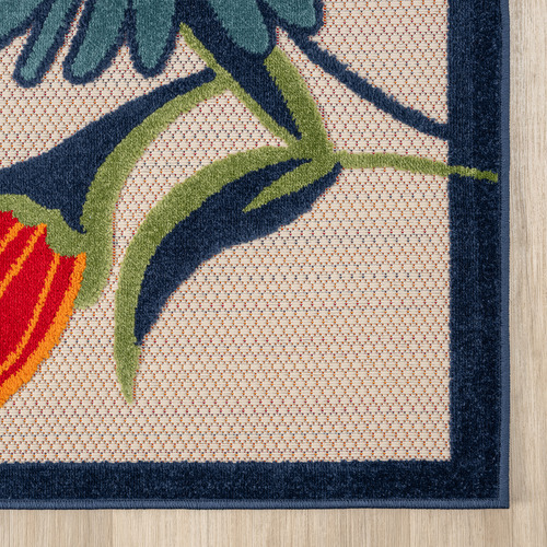 Multicolour Bethany Floral Indoor/Outdoor Rug