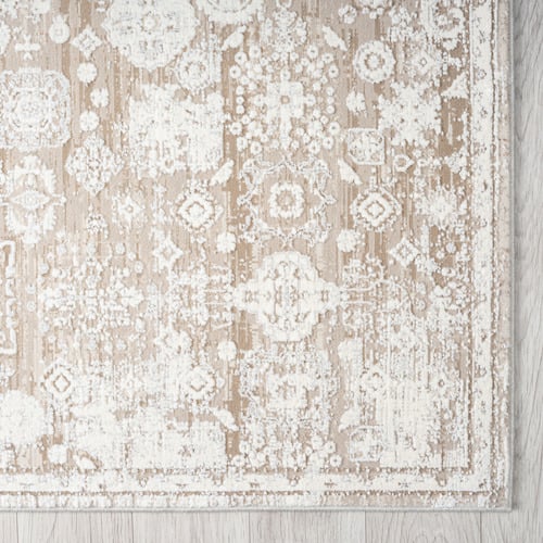 Halimah Geometric Viscose-Blend Rug