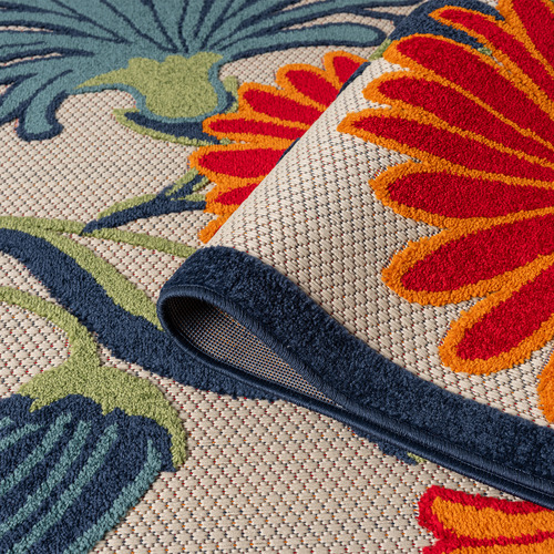 Multicolour Bethany Floral Indoor/Outdoor Rug