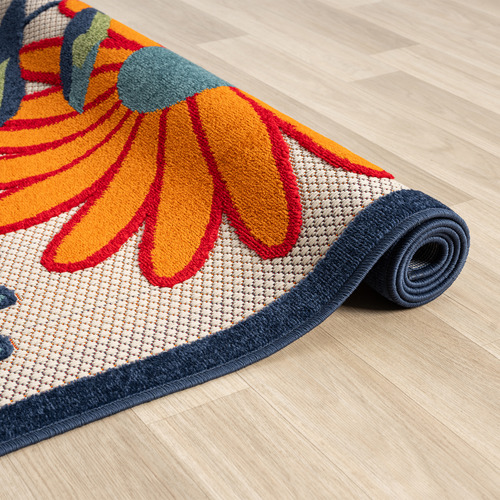 Multicolour Bethany Floral Indoor/Outdoor Rug