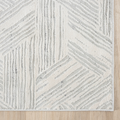 Portland Geometric Viscose-Blend Rug