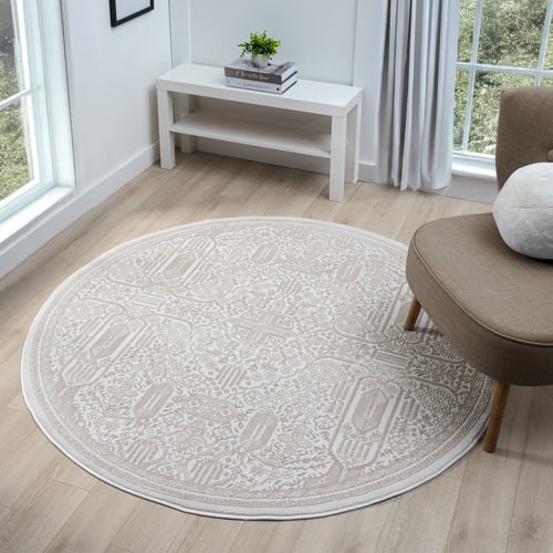 Sand Wayte Round Rug