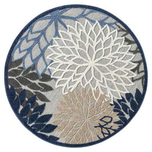 Blue Balaam Round Rug