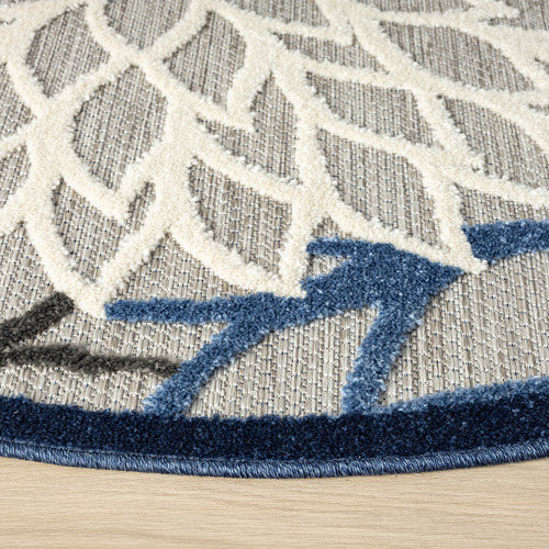 Blue Balaam Round Rug