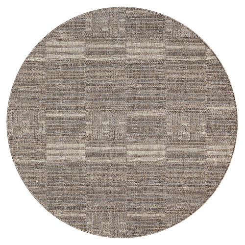 Brown Mercer Indoor/Outdoor Round Rug