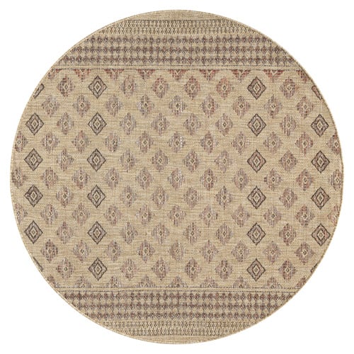 Fawn Mercer Indoor/Outdoor Round Rug