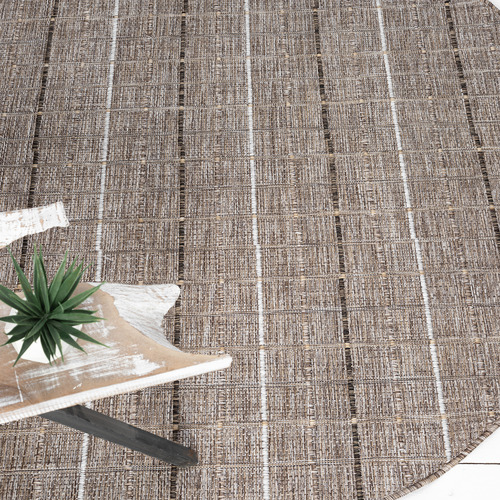Natural Mercer Indoor/Outdoor Round Rug