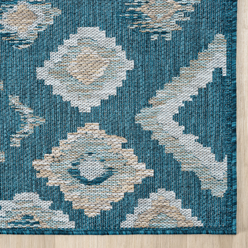 Turquoise Meridian Rug