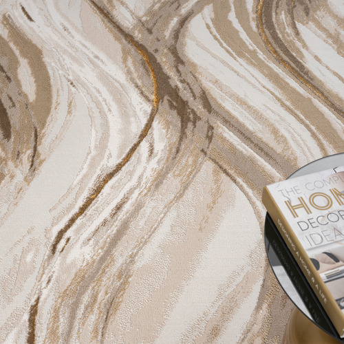 Beige Kindred Marble-Look Rug