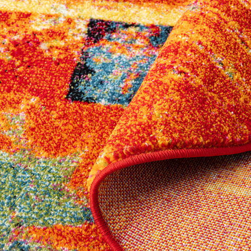 Orange Willow Round Rug