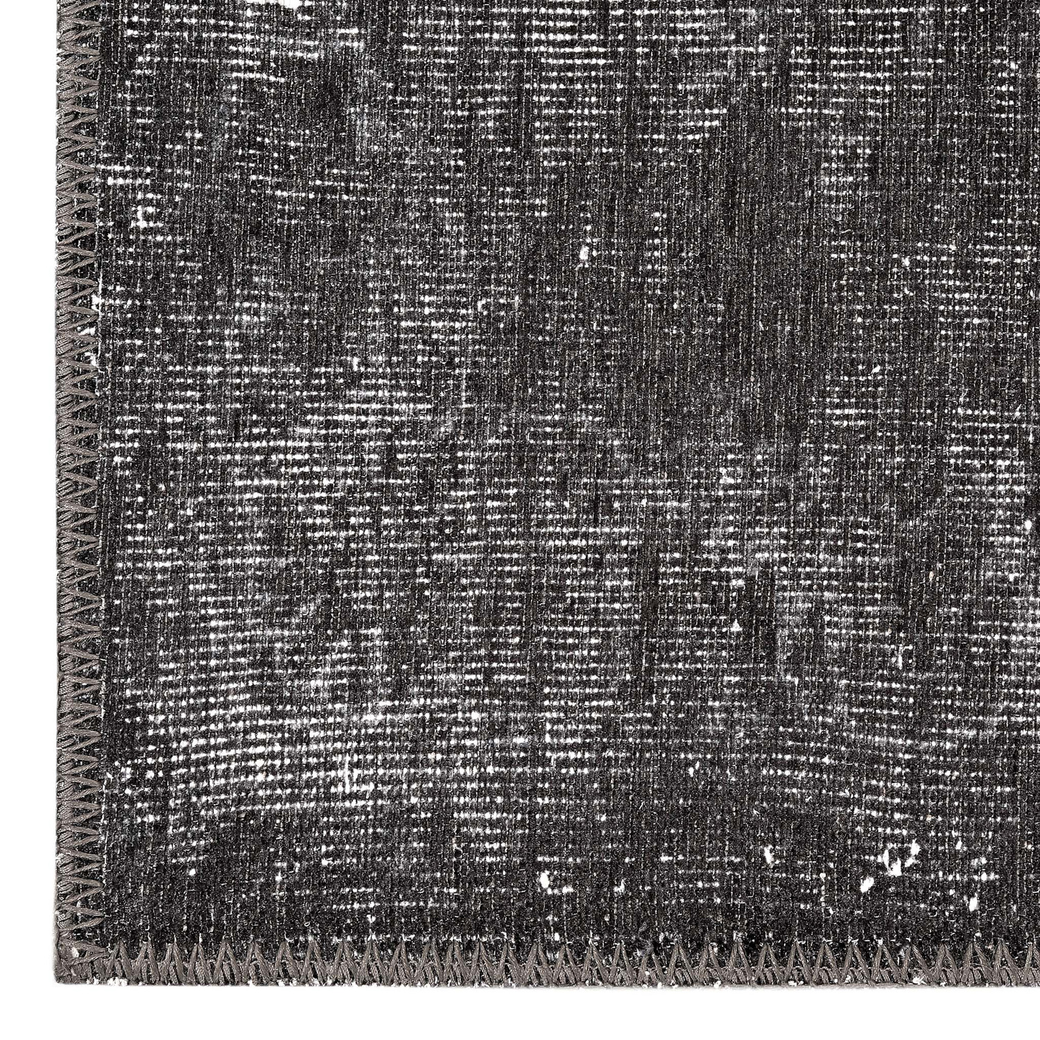 Black & Grey Glory Power-Loomed Rug