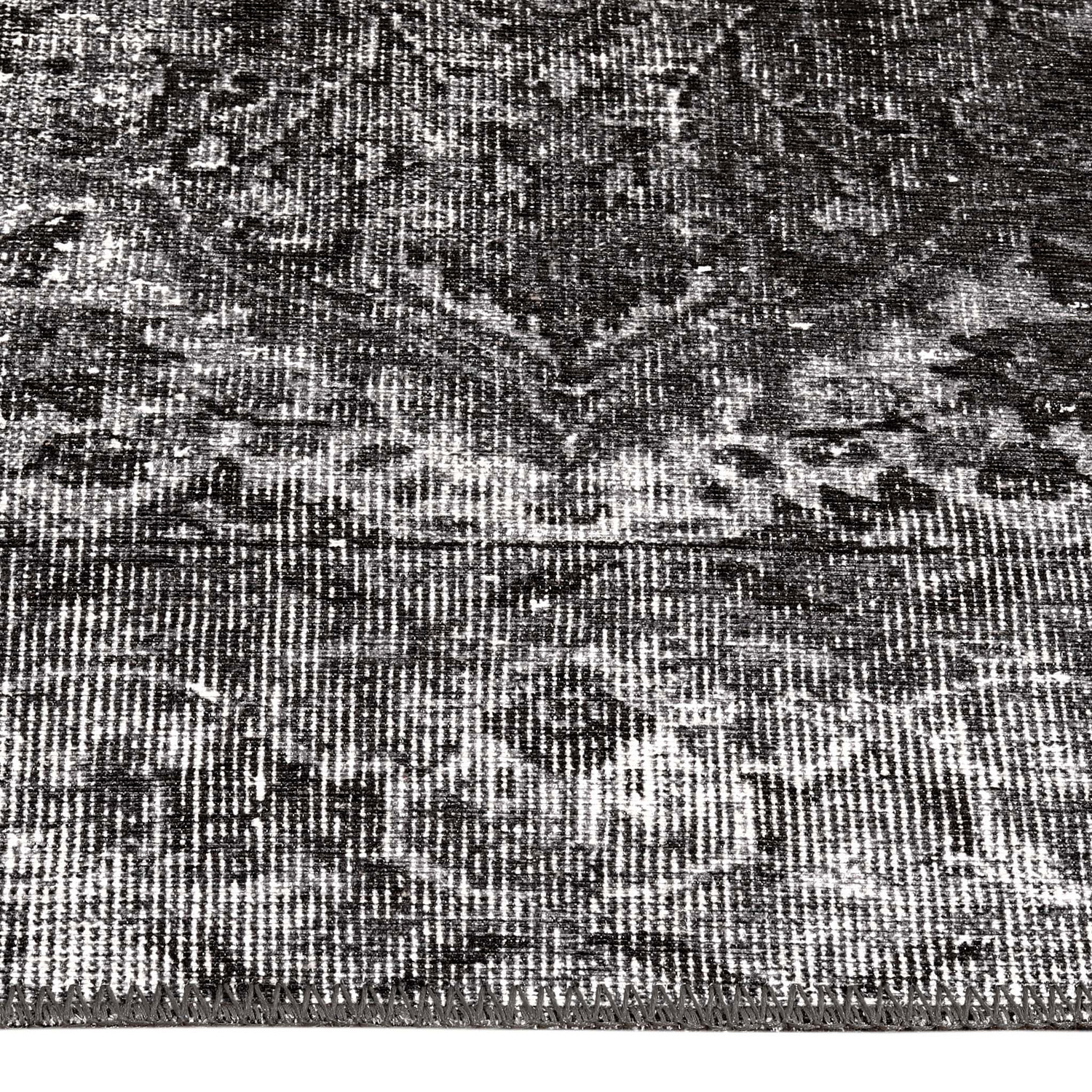 Black & Grey Glory Power-Loomed Rug