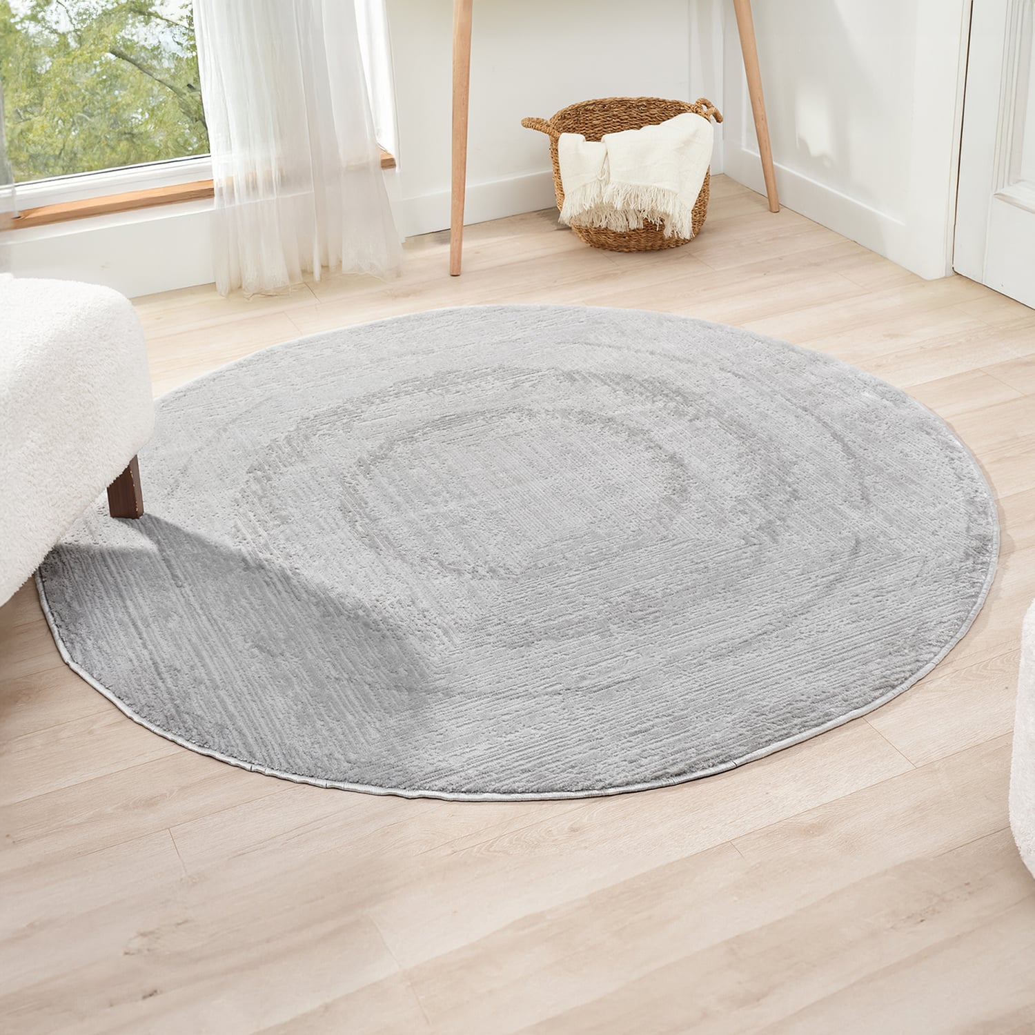 Florence Solid Round Rug