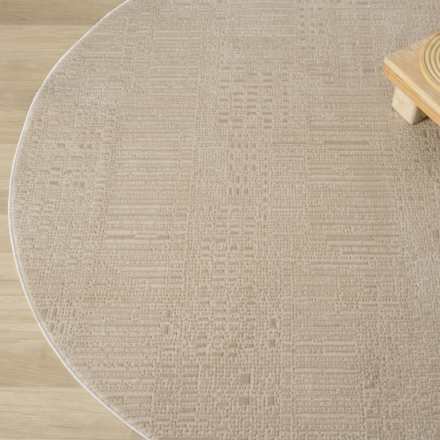 Herrin Abstract Round Rug