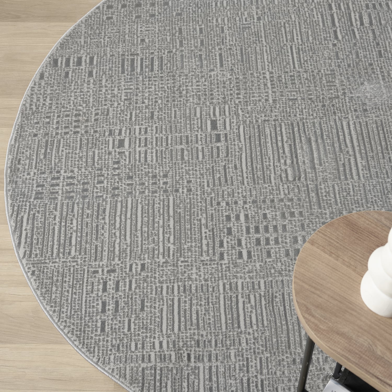 Herrin Abstract Round Rug