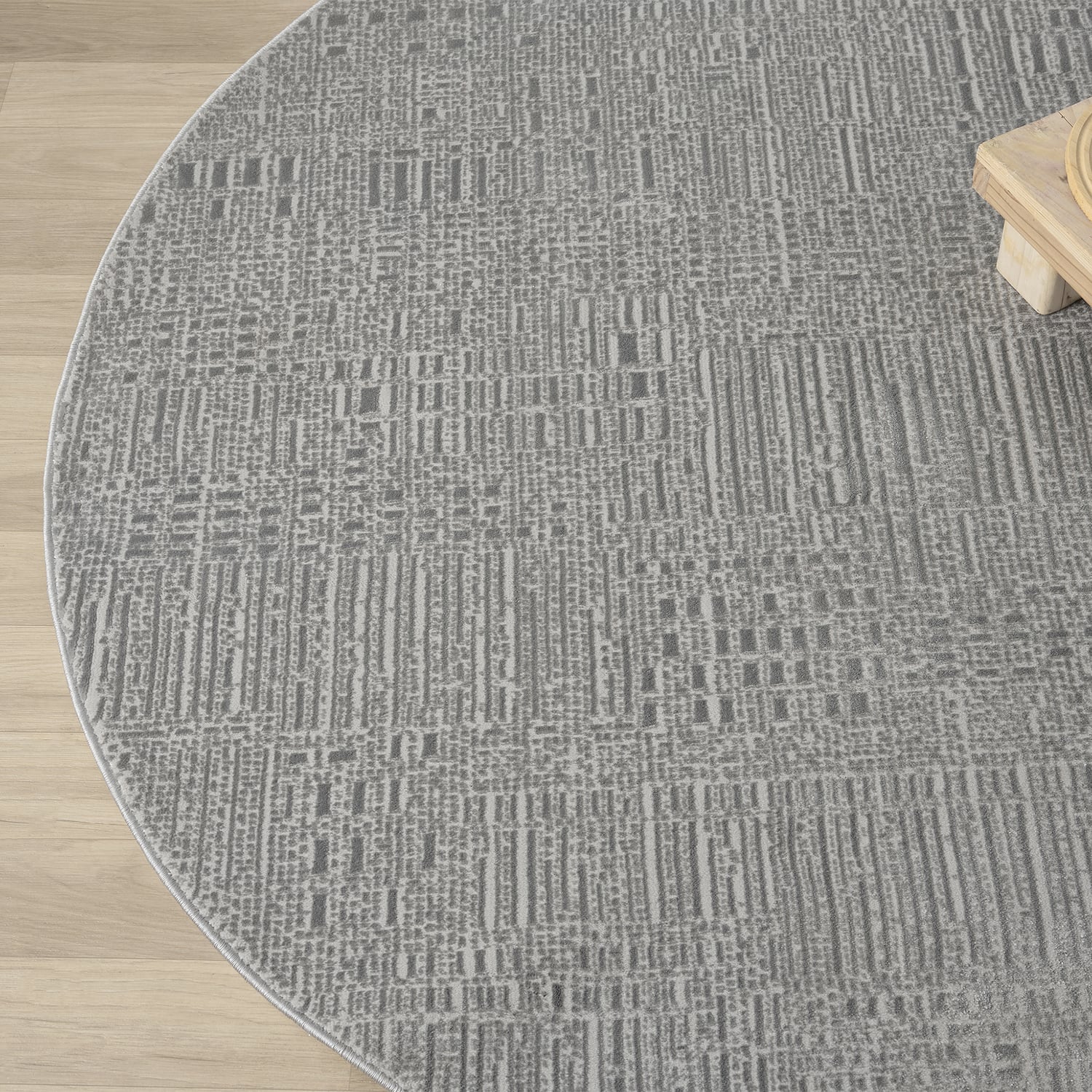 Herrin Abstract Round Rug