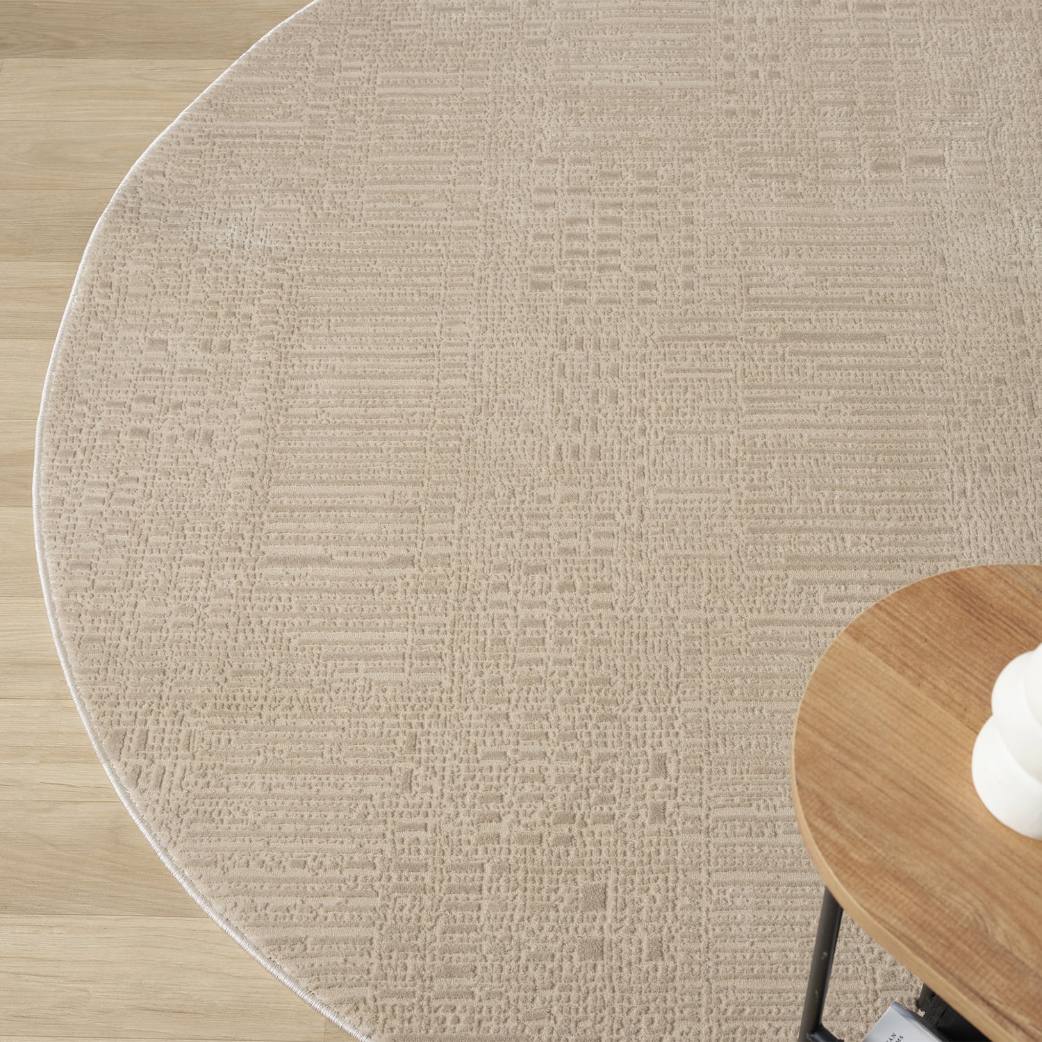 Herrin Abstract Round Rug