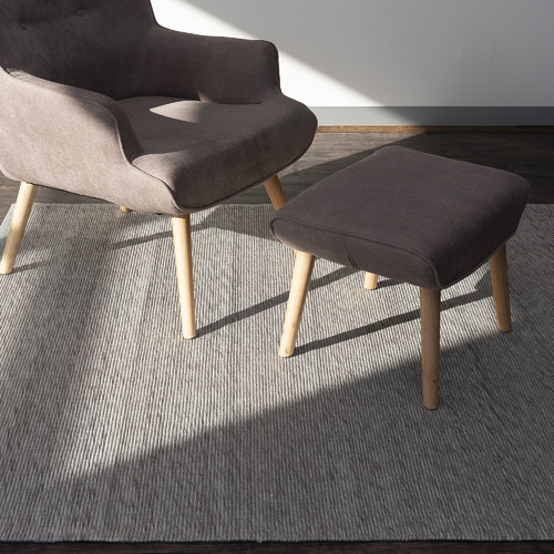 Beige Grey Helsinki Flat Weave Rug