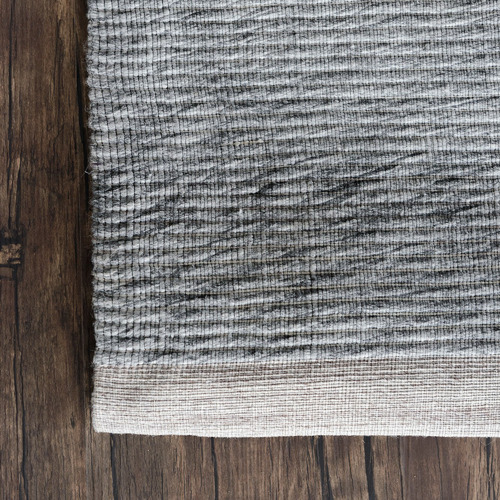 Dark Grey Helsinki Flat Weave Rug