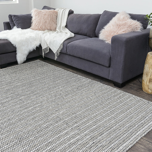 Beige Lines Marrakesh Kilim Rug