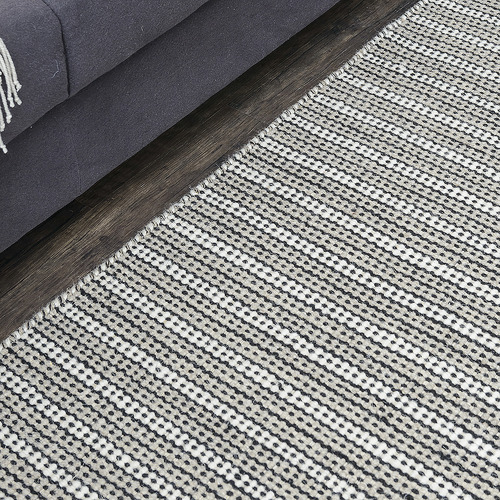 Beige Lines Marrakesh Kilim Rug