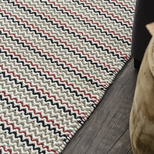 Multicoloured Chevron Marrakesh Kilim Rug