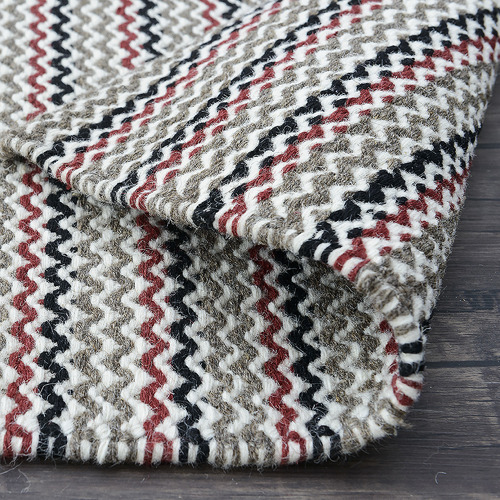 Multicoloured Chevron Marrakesh Kilim Rug