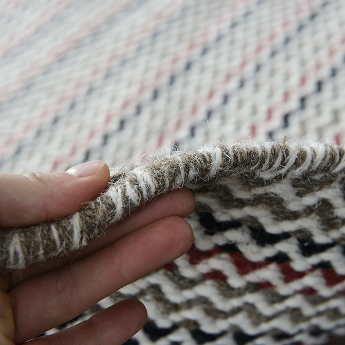 Multicoloured Chevron Marrakesh Kilim Rug