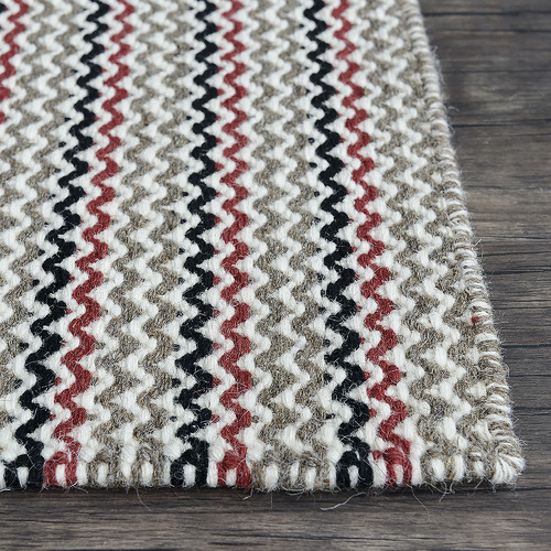 Multicoloured Chevron Marrakesh Kilim Rug