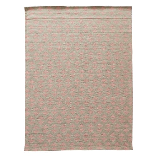 Pink Arrow Flat Weave Cotton & Jute Rug