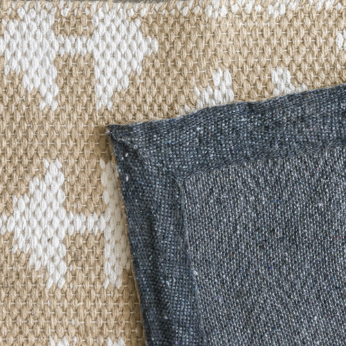 White Arrow Flat Weave Cotton & Jute Rug