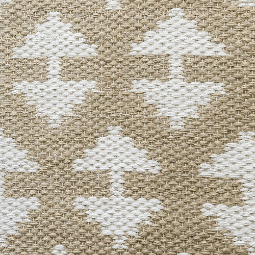 White Arrow Flat Weave Cotton & Jute Rug