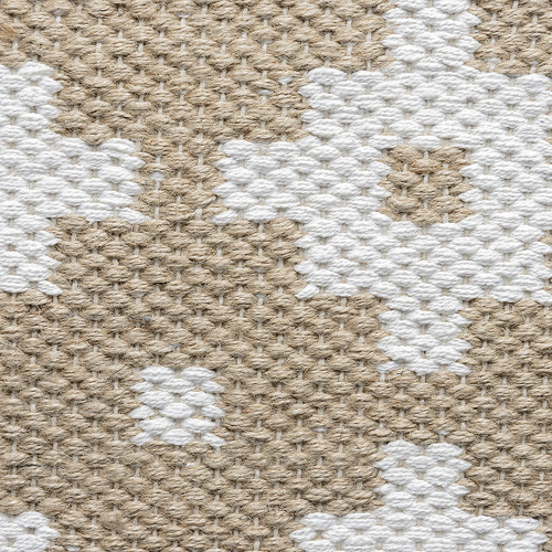 White Star Flat Weave Cotton & Jute Rug
