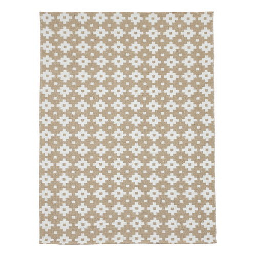 White Star Flat Weave Cotton & Jute Rug