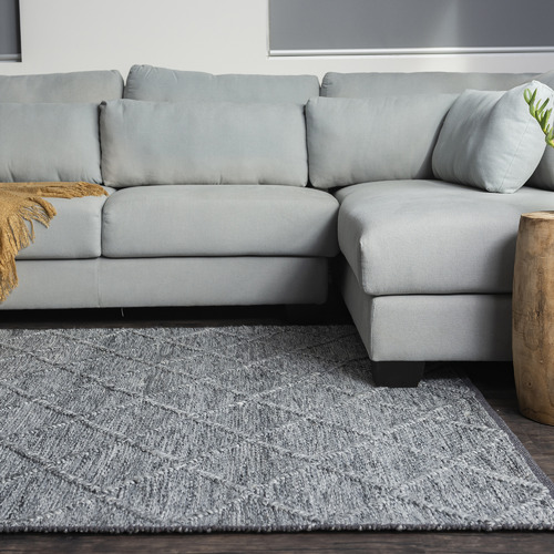 Grey Crossroads Hand Made Rug