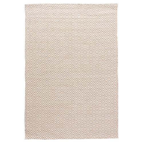 ElementalRugCollective White Diamond Cotton & Jute Rug Temple & ster