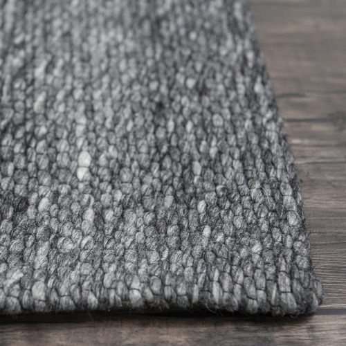 Grey Jacquard Signature Cotton Blend Rug