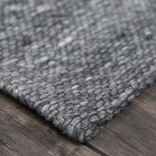 Grey Jacquard Signature Cotton Blend Rug