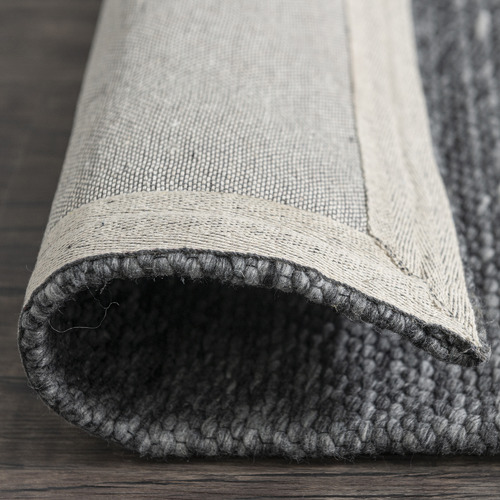 Grey Jacquard Signature Cotton Blend Rug