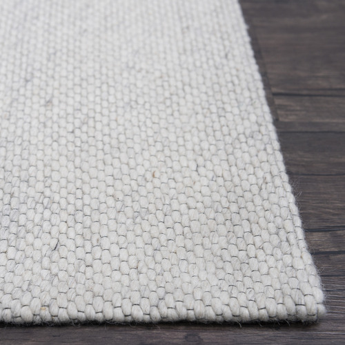 White Jacquard Signature Cotton Blend Rug