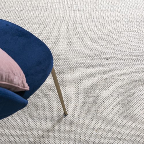 White Jacquard Signature Cotton Blend Rug