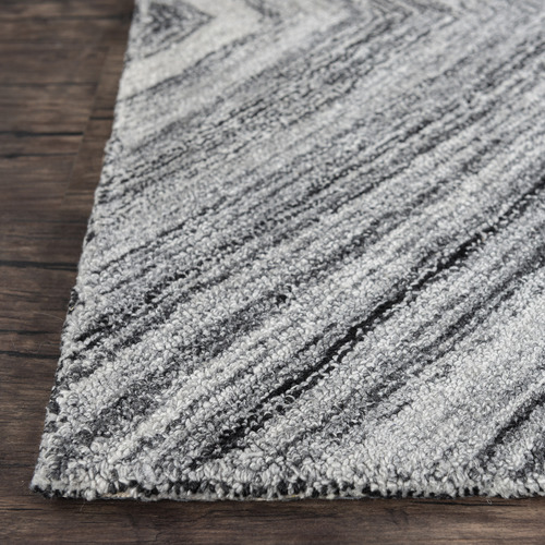 Grey & White Nuevo Wool Blend Rug