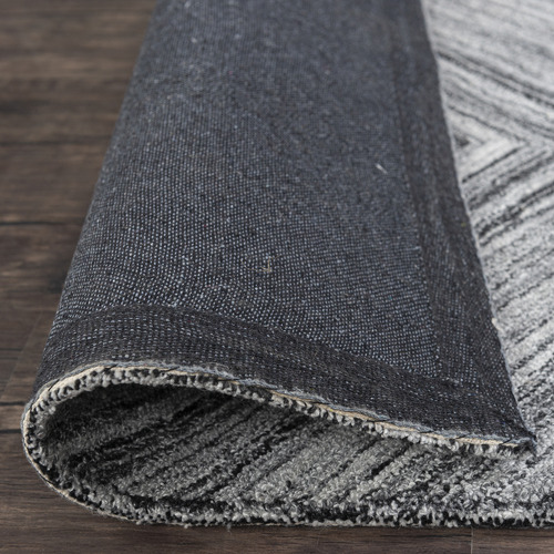 Grey & White Nuevo Wool Blend Rug