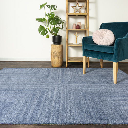 Dotts Rugs Blue Savana WoolBlend Rug Temple & ster