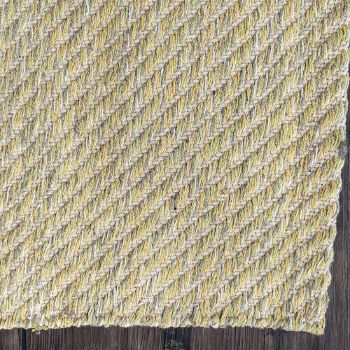 Yellow Lima Hand-Woven Cotton Rug