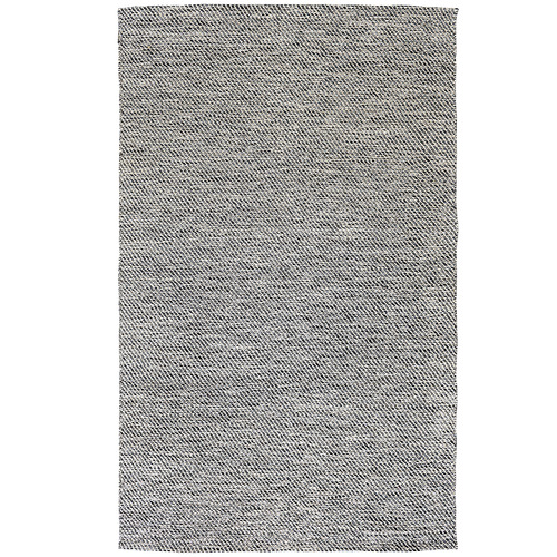 Black Lima Hand-Woven Cotton Rug