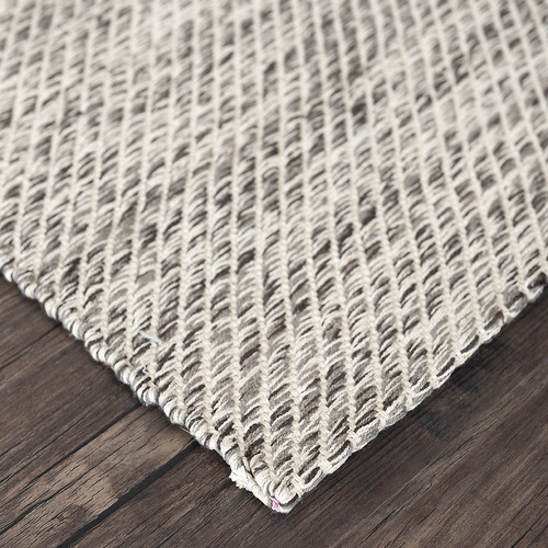 Brown Lima Hand-Woven Cotton Rug